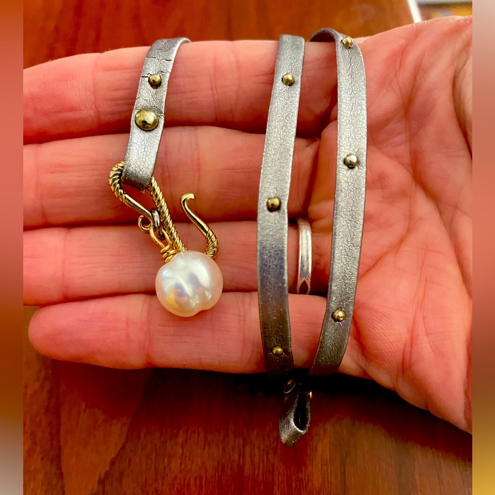 Leather wrap bracelet